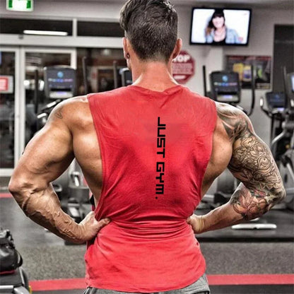 Men's "Just Gym" Sleeveless Workout Shirt