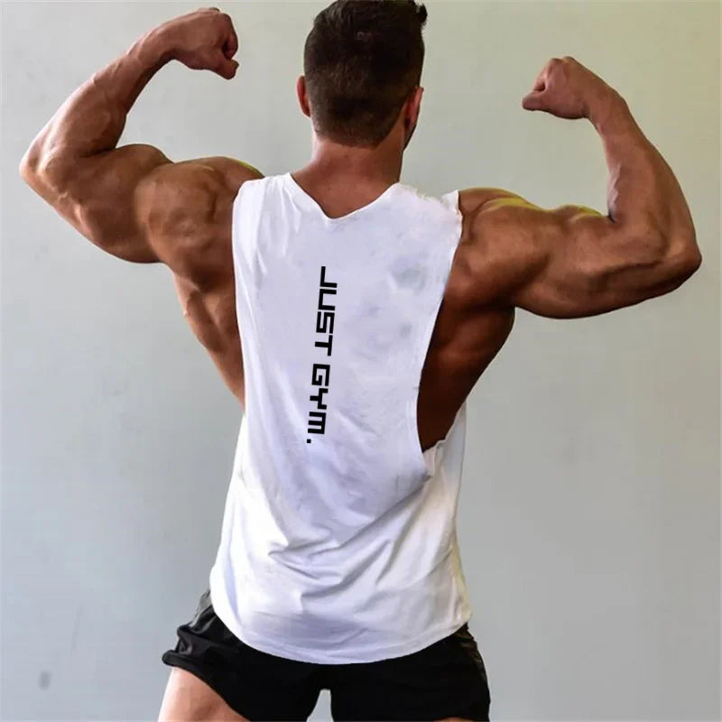 Men's "Just Gym" Sleeveless Workout Shirt